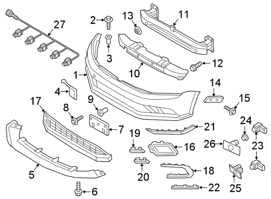 5c6807262a - Volkswagen Fog Light Housing. W Gli, 2016-18 