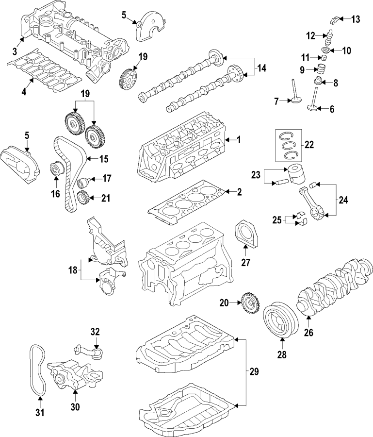 04E103170Q - Volkswagen Engine Crankshaft Seal (Rear). Golf. Golf ...